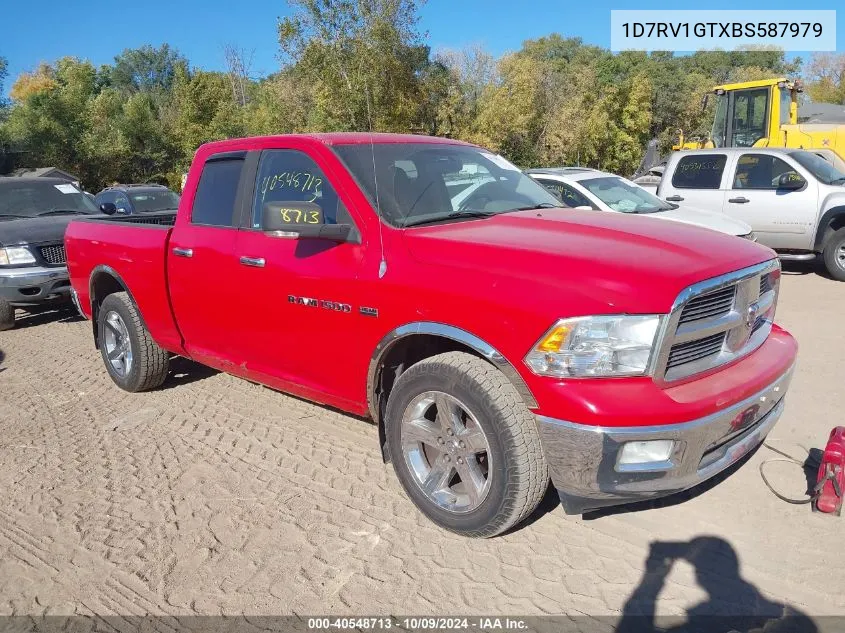 2011 Ram Ram 1500 VIN: 1D7RV1GTXBS587979 Lot: 40548713