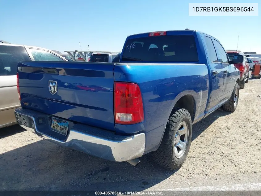 2011 Ram Ram 1500 St VIN: 1D7RB1GK5BS696544 Lot: 40578514