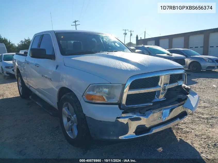 2011 Ram Ram 1500 VIN: 1D7RB1GPXBS656374 Lot: 40578980