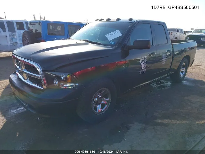 2011 Ram Ram 1500 St VIN: 1D7RB1GP4BS560501 Lot: 40591656