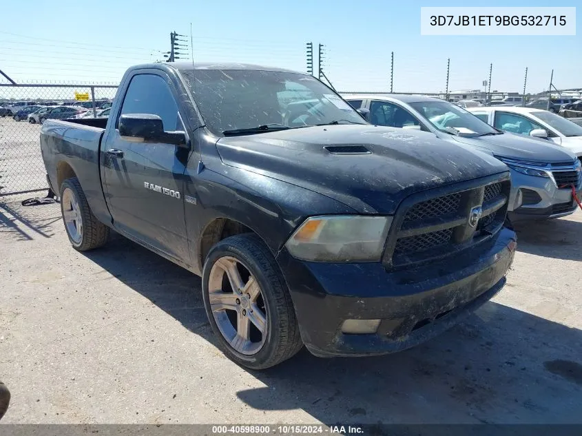 2011 Ram Ram 1500 R/T VIN: 3D7JB1ET9BG532715 Lot: 40598900