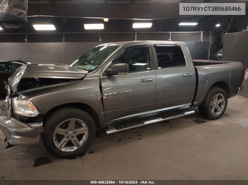 2011 Ram Ram 1500 Slt VIN: 1D7RV1CT3BS685466 Lot: 40632964