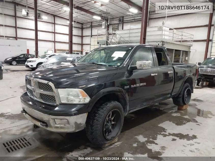 2011 Ram Ram 1500 Laramie VIN: 1D7RV1GT1BS646174 Lot: 40637109