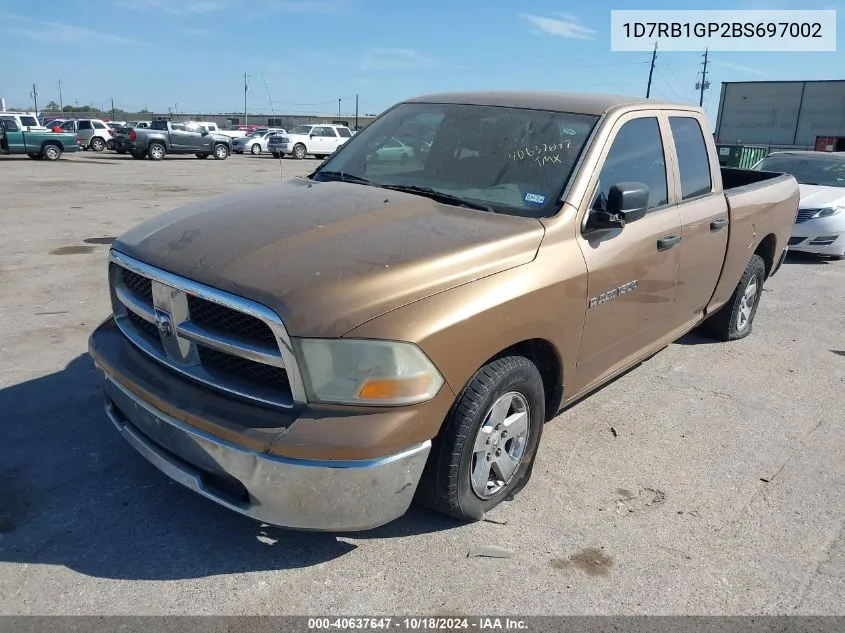 2011 Ram Ram 1500 St VIN: 1D7RB1GP2BS697002 Lot: 40637647