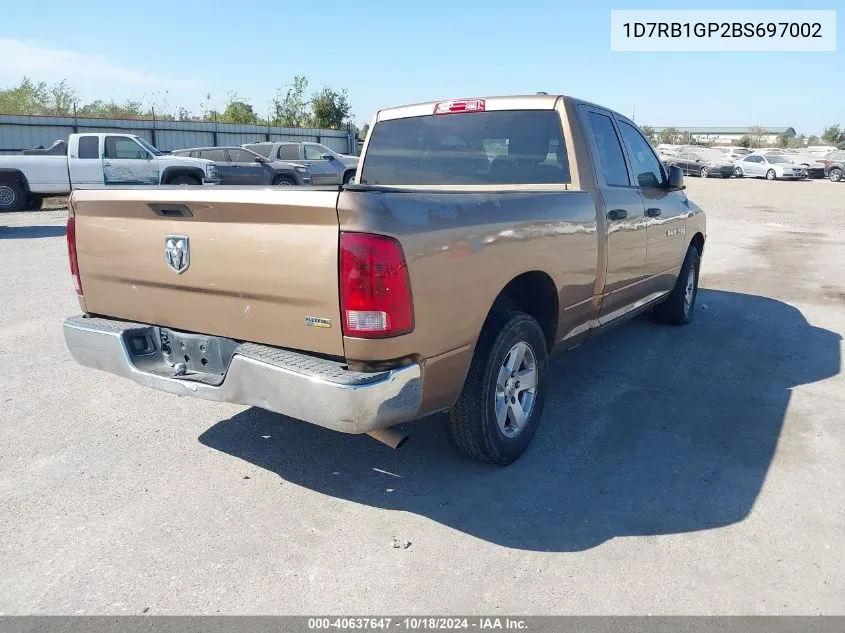 2011 Ram Ram 1500 St VIN: 1D7RB1GP2BS697002 Lot: 40637647