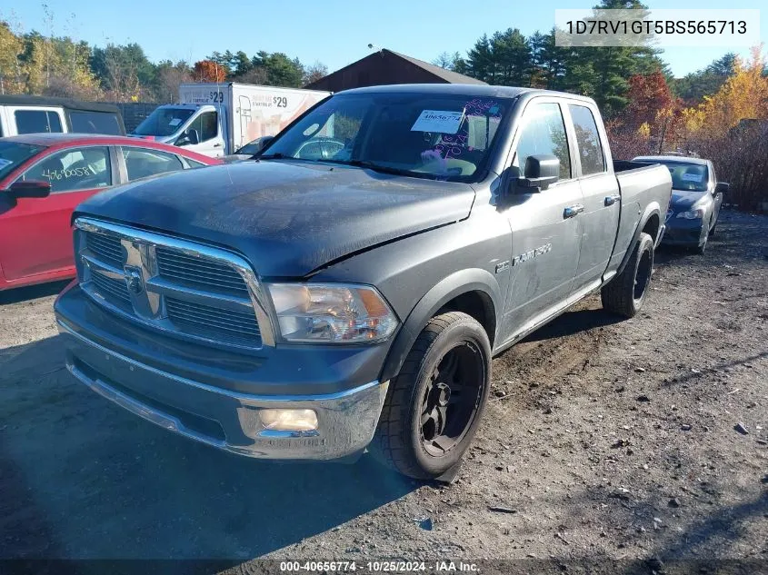 2011 Ram Ram 1500 Slt VIN: 1D7RV1GT5BS565713 Lot: 40656774