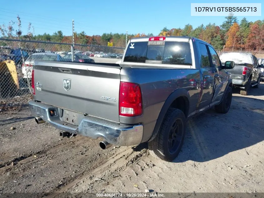 2011 Ram Ram 1500 VIN: 1D7RV1GT5BS565713 Lot: 40656774