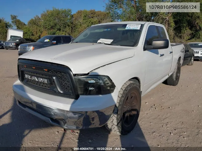 2011 Ram Ram 1500 Slt VIN: 1D7RB1GP9BS586124 Lot: 40684701