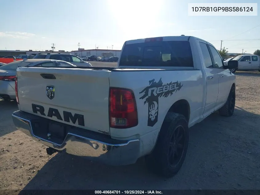 2011 Ram Ram 1500 Slt VIN: 1D7RB1GP9BS586124 Lot: 40684701