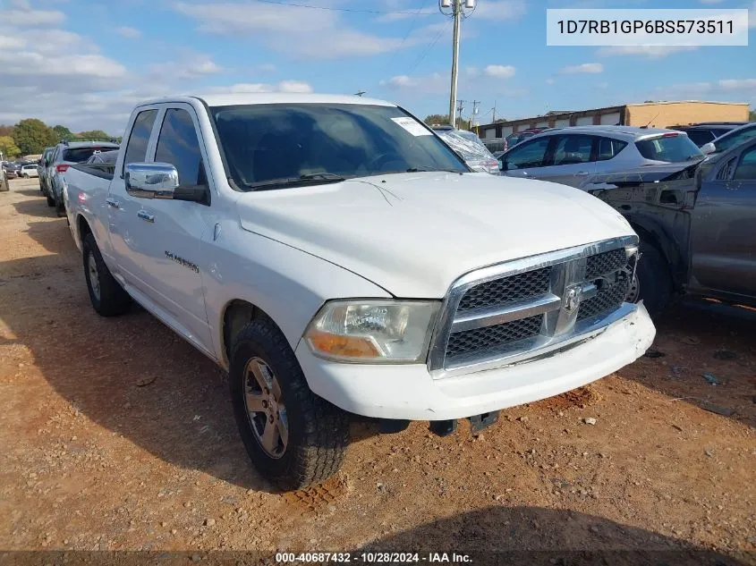 2011 Ram Ram 1500 Slt VIN: 1D7RB1GP6BS573511 Lot: 40687432