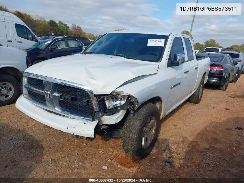 2011 Ram Ram 1500 Slt VIN: 1D7RB1GP6BS573511 Lot: 40687432