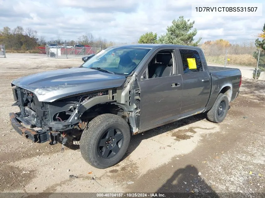 2011 Ram Ram 1500 Sport VIN: 1D7RV1CT0BS531507 Lot: 40704157