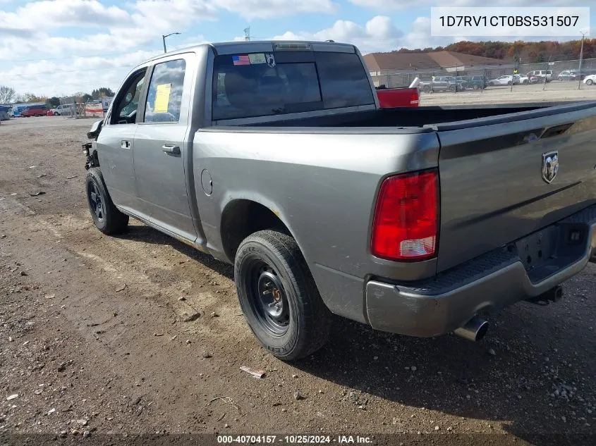 2011 Ram Ram 1500 Sport VIN: 1D7RV1CT0BS531507 Lot: 40704157