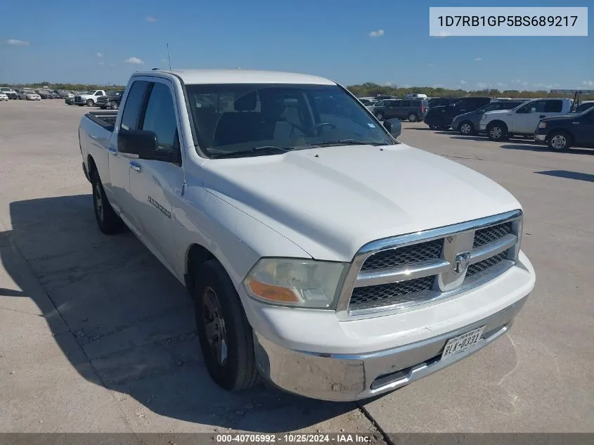 2011 Ram Ram 1500 Slt VIN: 1D7RB1GP5BS689217 Lot: 40705992