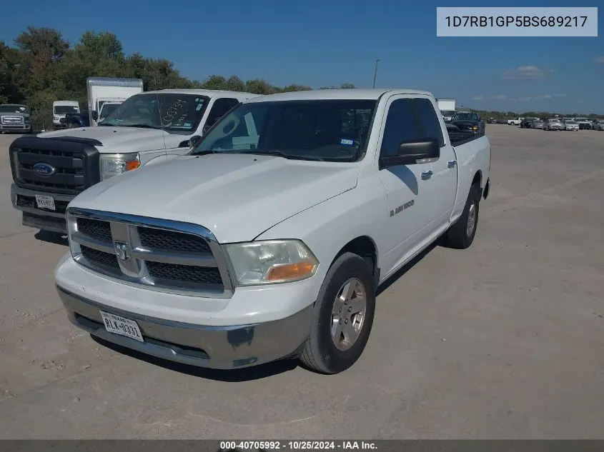 2011 Ram Ram 1500 Slt VIN: 1D7RB1GP5BS689217 Lot: 40705992