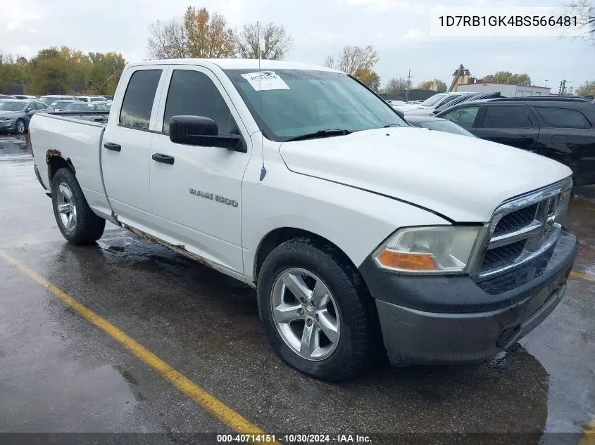 2011 Ram Ram 1500 St VIN: 1D7RB1GK4BS566481 Lot: 40714151