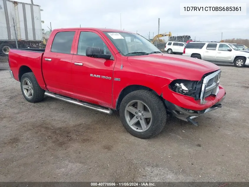 2011 Ram Ram 1500 Slt VIN: 1D7RV1CT0BS685361 Lot: 40770586