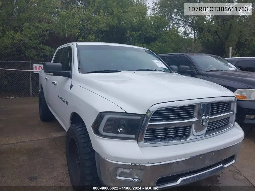 2011 Ram Ram 1500 Slt VIN: 1D7RB1CT3BS611733 Lot: 40806822