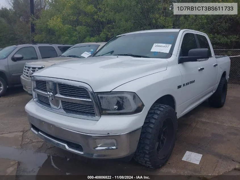 2011 Ram Ram 1500 Slt VIN: 1D7RB1CT3BS611733 Lot: 40806822