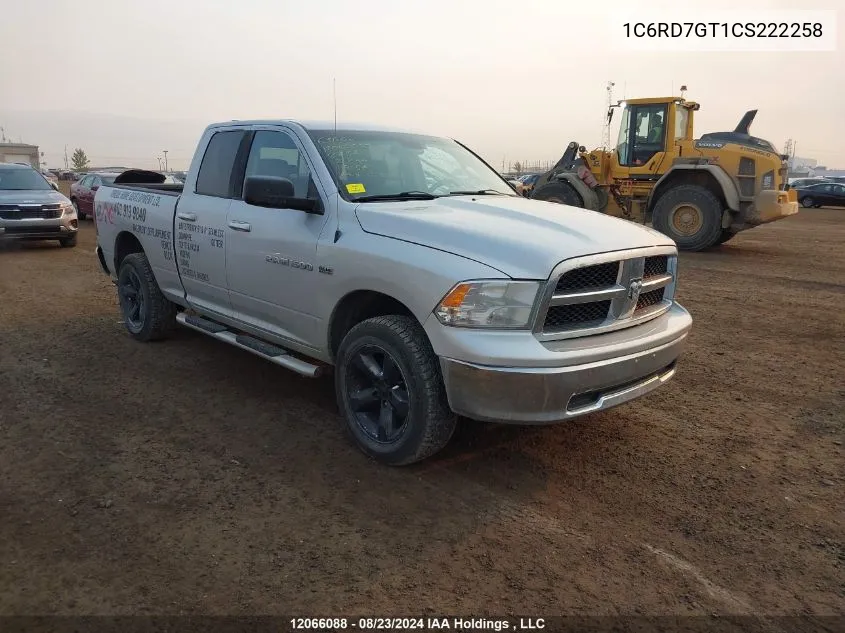 2012 Ram 1500 Slt VIN: 1C6RD7GT1CS222258 Lot: 12066088