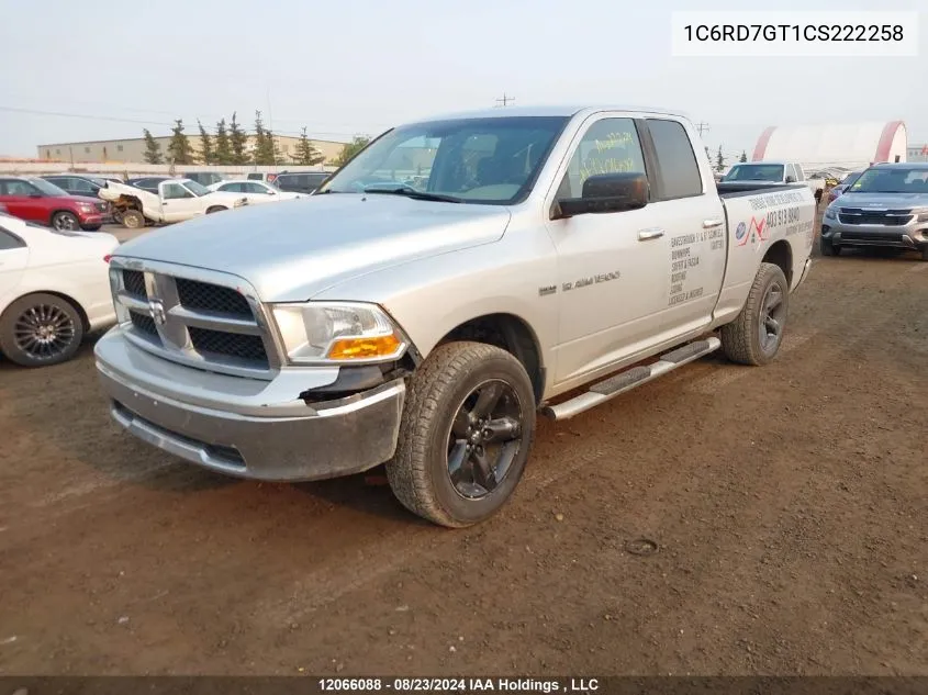 2012 Ram 1500 Slt VIN: 1C6RD7GT1CS222258 Lot: 12066088