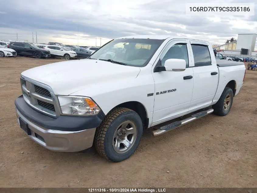 2012 Ram 1500 St VIN: 1C6RD7KT9CS335186 Lot: 12111316