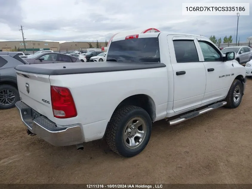 2012 Ram 1500 St VIN: 1C6RD7KT9CS335186 Lot: 12111316