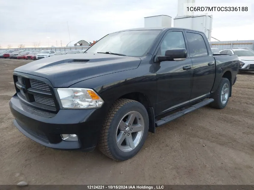 2012 Ram 1500 Sport VIN: 1C6RD7MT0CS336188 Lot: 12124221