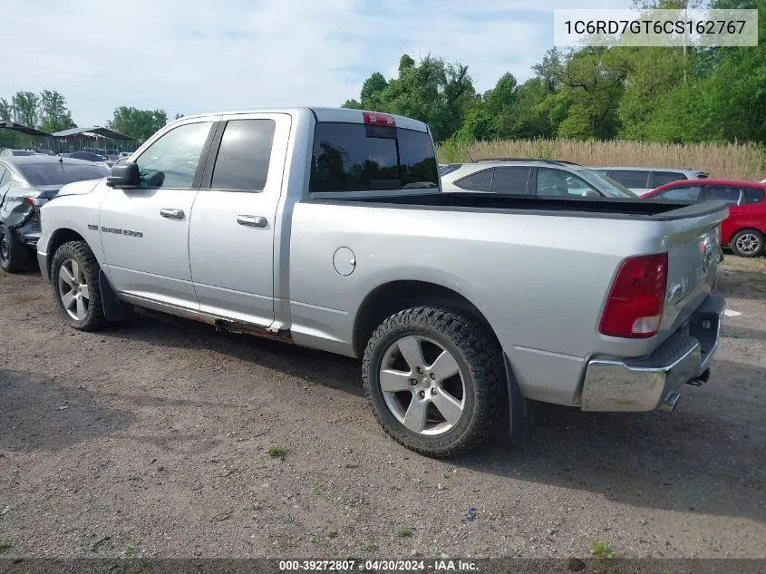 2012 Ram 1500 Slt VIN: 1C6RD7GT6CS162767 Lot: 39272807