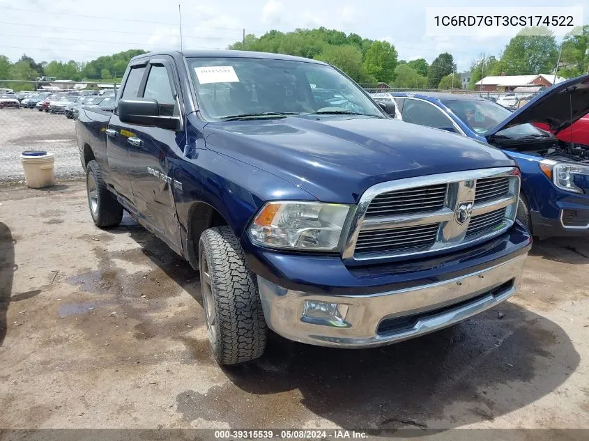 2012 Ram 1500 Slt VIN: 1C6RD7GT3CS174522 Lot: 39315539