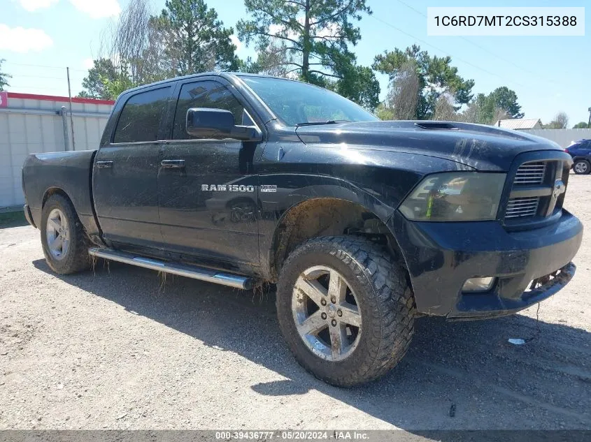 2012 Ram 1500 Sport VIN: 1C6RD7MT2CS315388 Lot: 39436777