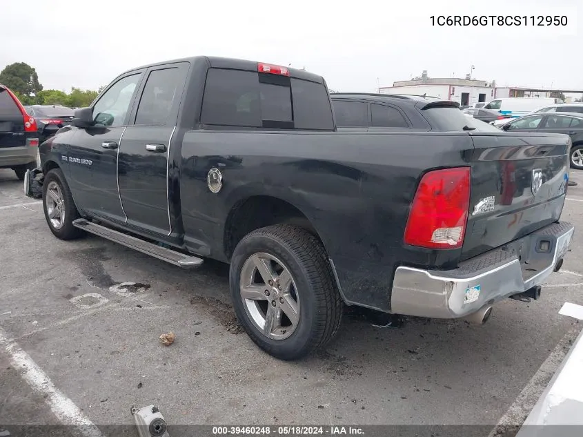 1C6RD6GT8CS112950 2012 Ram 1500 Slt