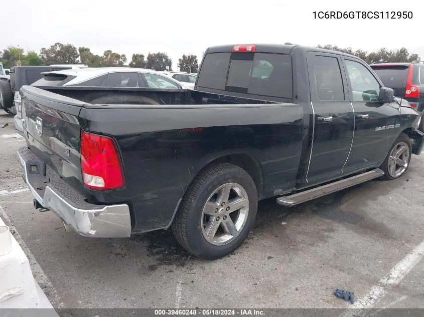 1C6RD6GT8CS112950 2012 Ram 1500 Slt