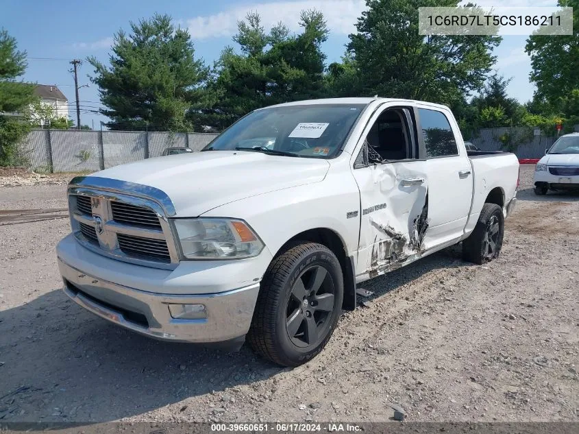 2012 Ram 1500 Slt VIN: 1C6RD7LT5CS186211 Lot: 39660651