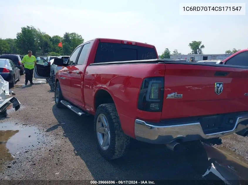 2012 Ram 1500 Slt VIN: 1C6RD7GT4CS171547 Lot: 39666596