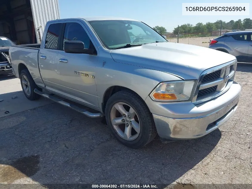 2012 Ram 1500 Slt VIN: 1C6RD6GP5CS265904 Lot: 39864392