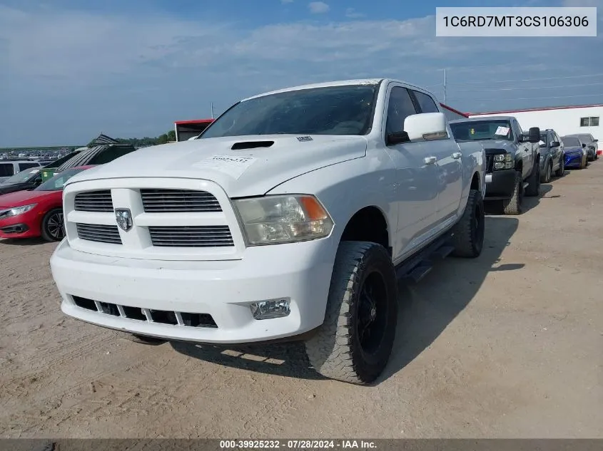 1C6RD7MT3CS106306 2012 Ram 1500 Sport