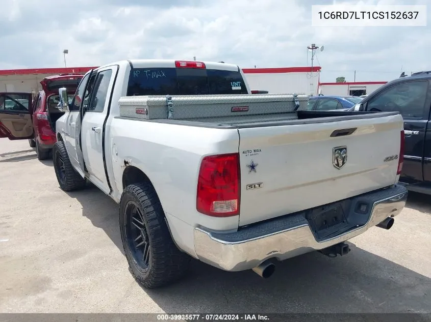 1C6RD7LT1CS152637 2012 Ram 1500 Slt