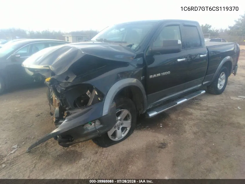 1C6RD7GT6CS119370 2012 Ram 1500 Slt