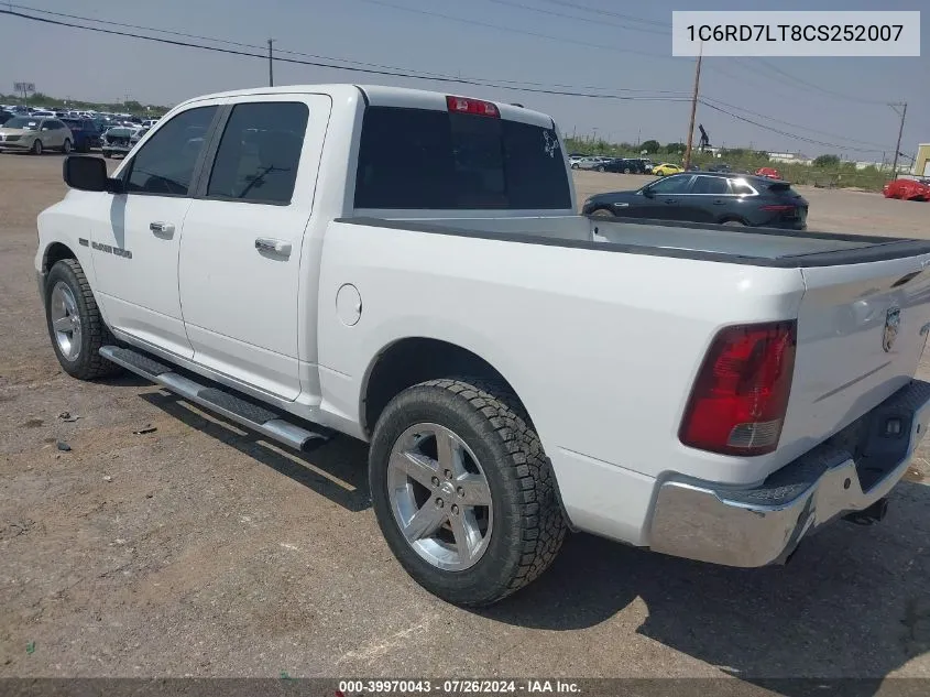 2012 Ram 1500 Slt VIN: 1C6RD7LT8CS252007 Lot: 39970043