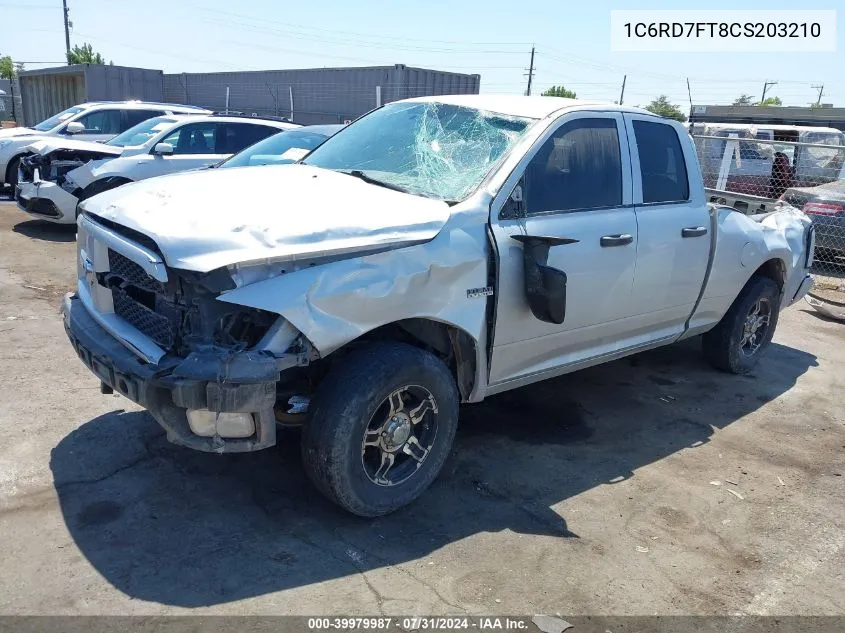 1C6RD7FT8CS203210 2012 Ram 1500 St