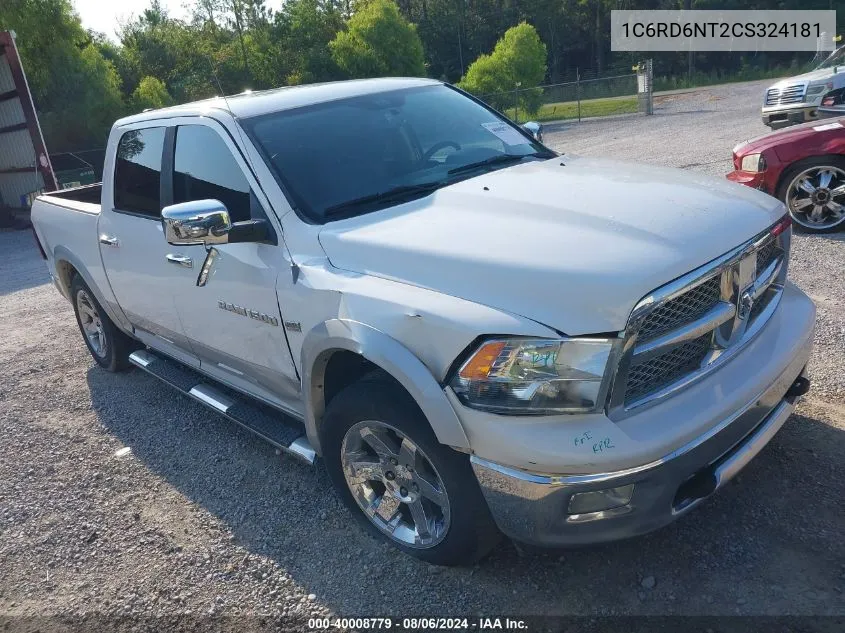 2012 Ram 1500 Laramie VIN: 1C6RD6NT2CS324181 Lot: 40008779