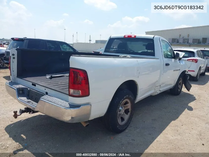 3C6JD6DT9CG183342 2012 Ram 1500 St