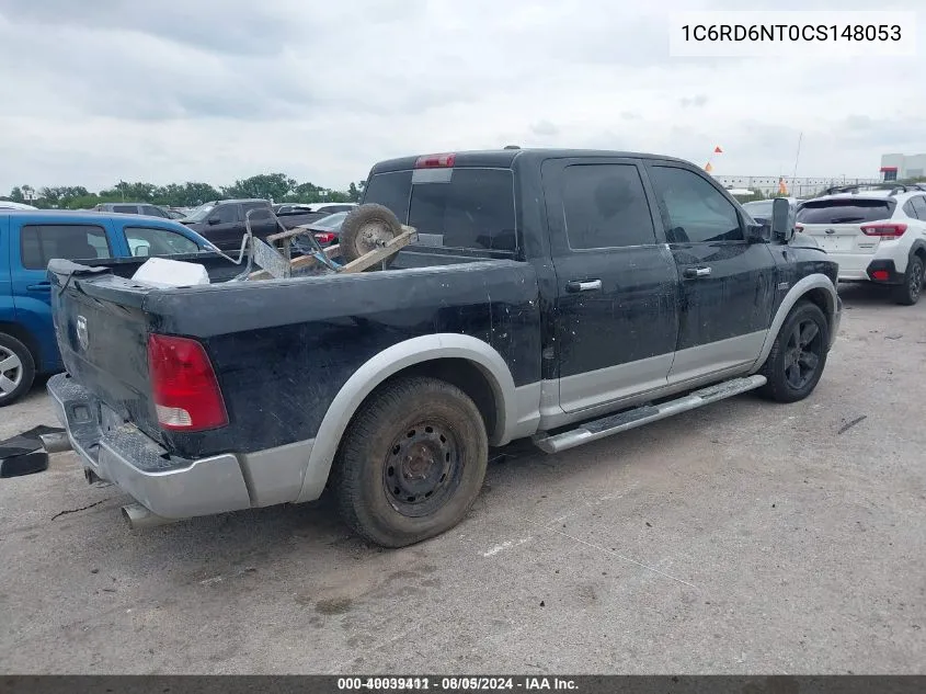 2012 Ram 1500 Laramie VIN: 1C6RD6NT0CS148053 Lot: 40039411