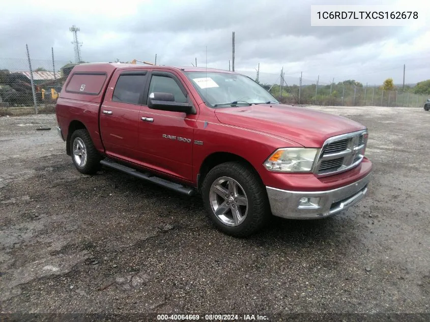 2012 Ram 1500 Slt VIN: 1C6RD7LTXCS162678 Lot: 40064669