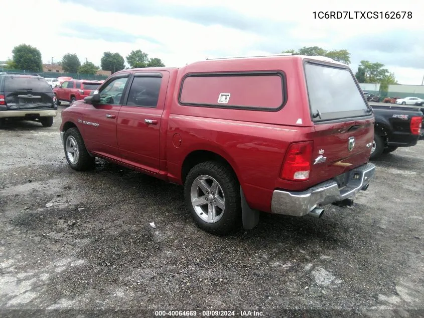 2012 Ram 1500 Slt VIN: 1C6RD7LTXCS162678 Lot: 40064669