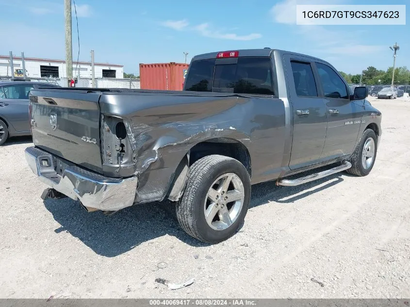 2012 Ram 1500 Slt VIN: 1C6RD7GT9CS347623 Lot: 40069417