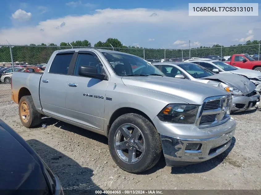 2012 Ram 1500 Slt VIN: 1C6RD6LT7CS313101 Lot: 40084065