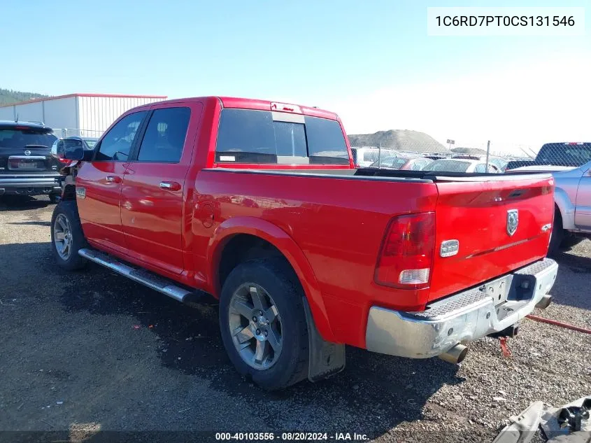 2012 Ram 1500 Laramie Longhorn Edition VIN: 1C6RD7PT0CS131546 Lot: 40103556