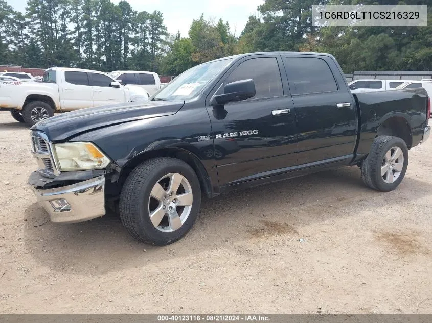 2012 Ram 1500 Slt VIN: 1C6RD6LT1CS216329 Lot: 40123116